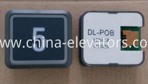 Black Ultrathin Push Button for Hitachi Elevators DL-POB